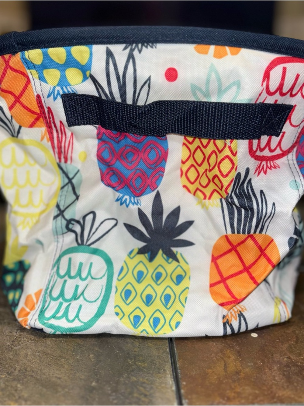 Thirty-One Storage Bin retired Lotta Colada pineapple - Picture 3 of 6